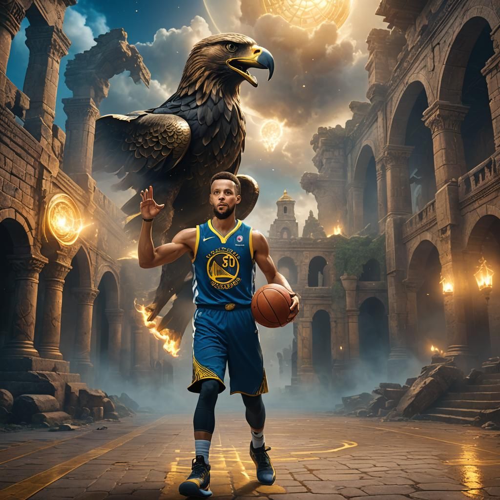 Mystical Basketball Court Concept Art