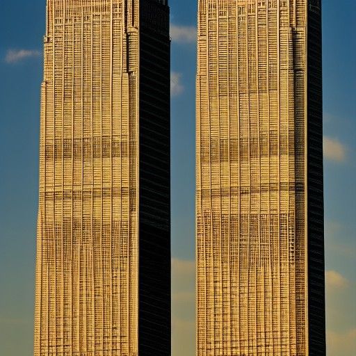 Twin Towers AI Rendition