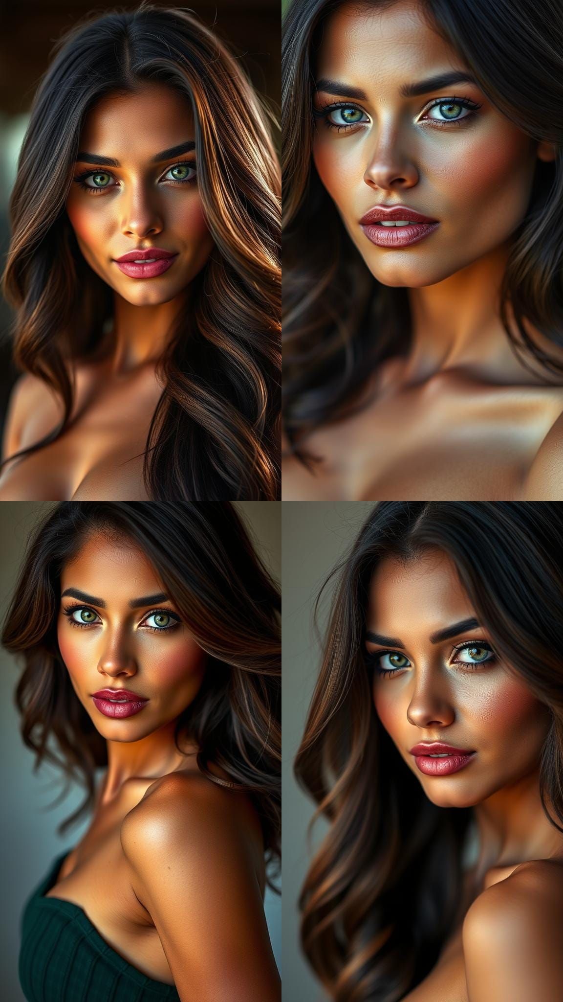 Close-Up Portrait of a Beautiful Latina Woman