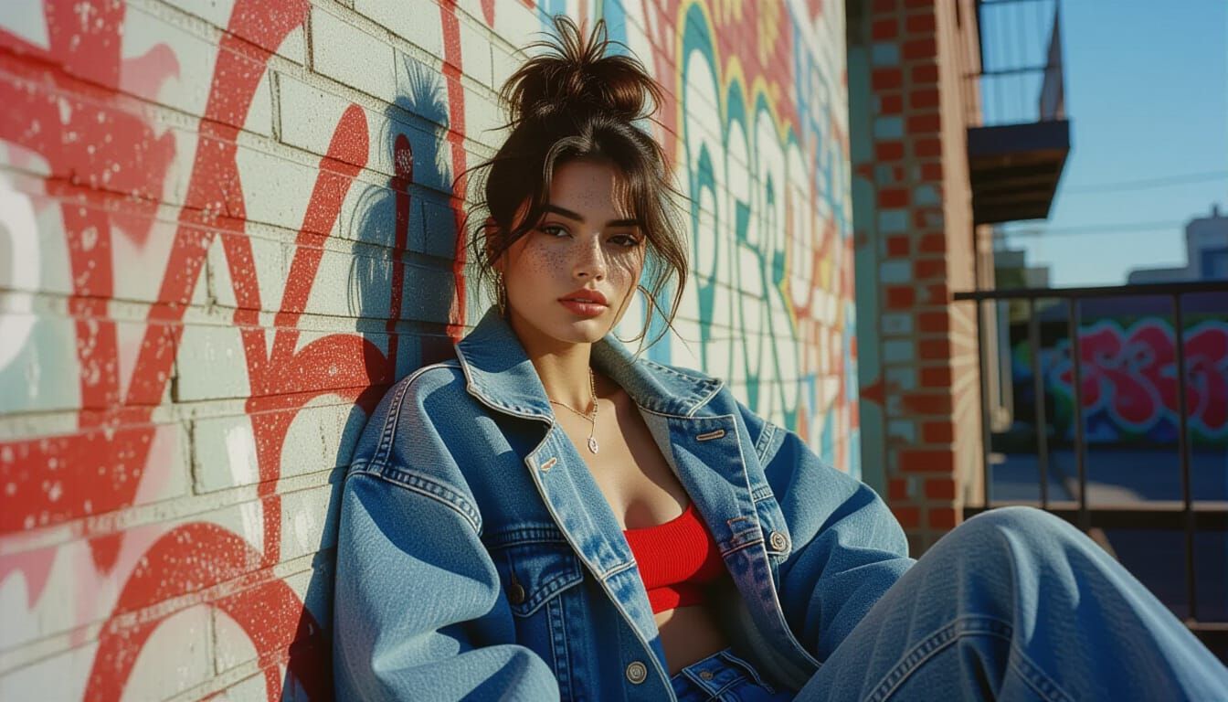 Gritty, unfiltered photo of a Mexican woman, with freckles a...