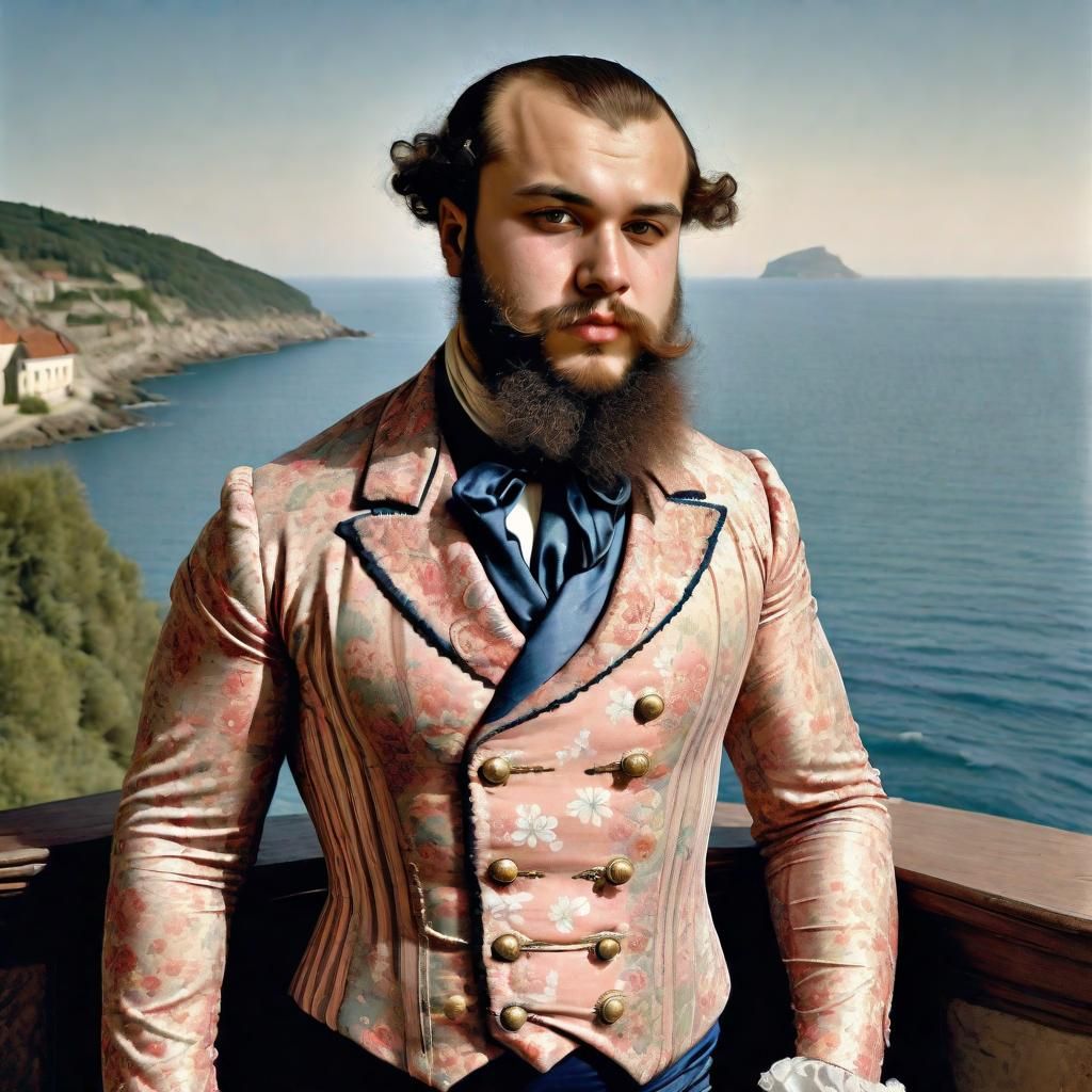 Handsome 18th century man