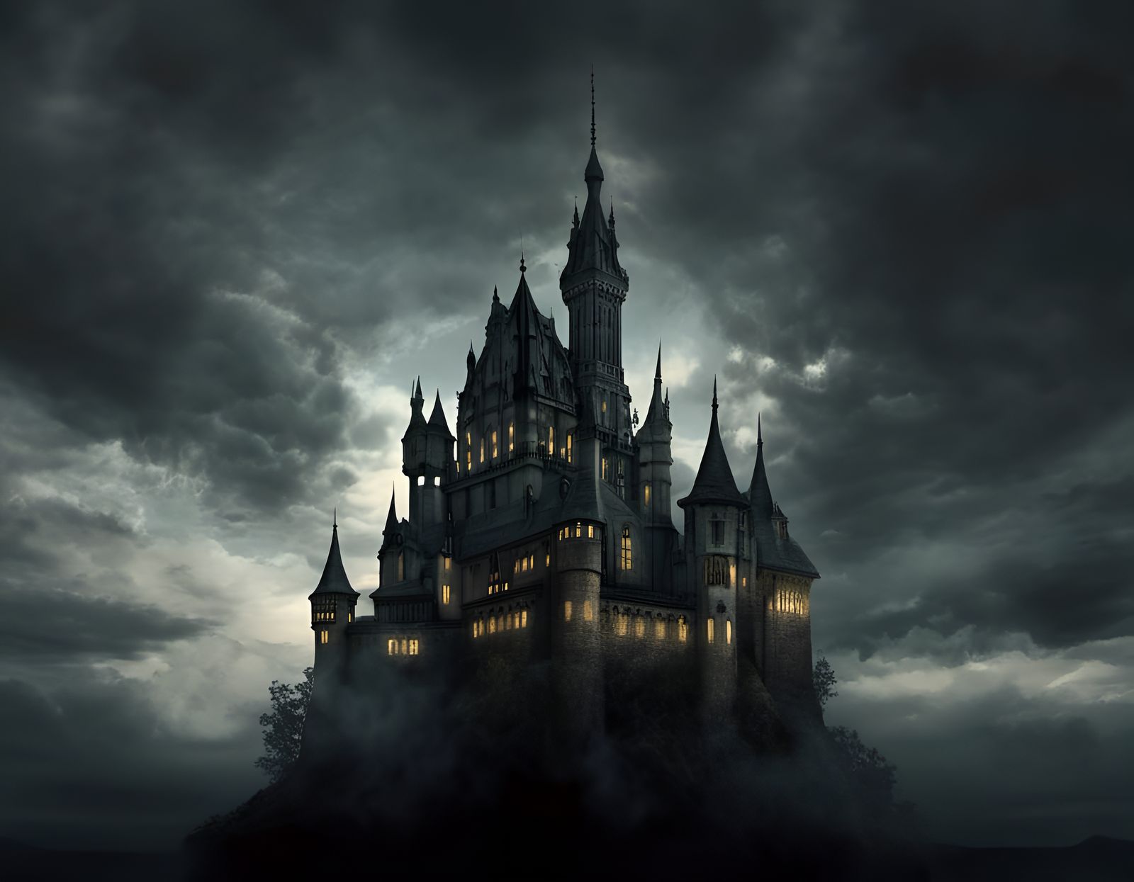 <lora:Eraserpunk:1.0> Wicked Witch's Castle