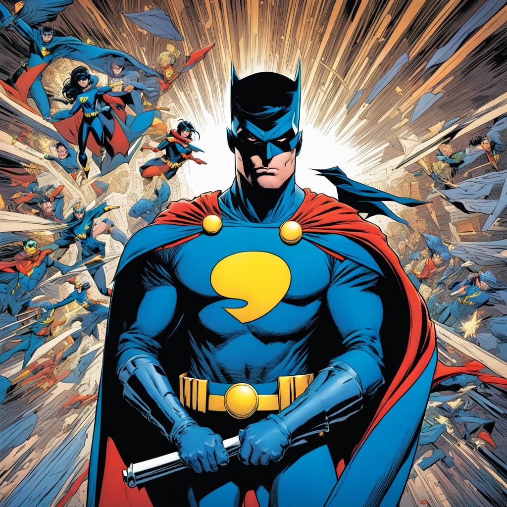 Blue Robin DC Comics Character Illustration