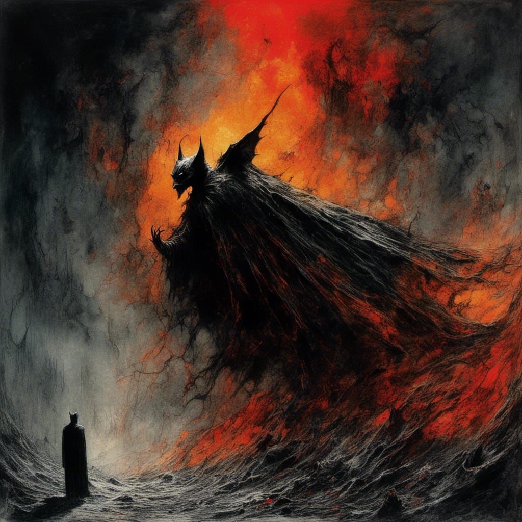 Dracula Transformation: A Macabre Ink and Shadow Masterpiece