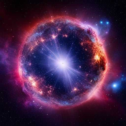 Spectacular Supernova Explosion Illuminates Starry Galaxy