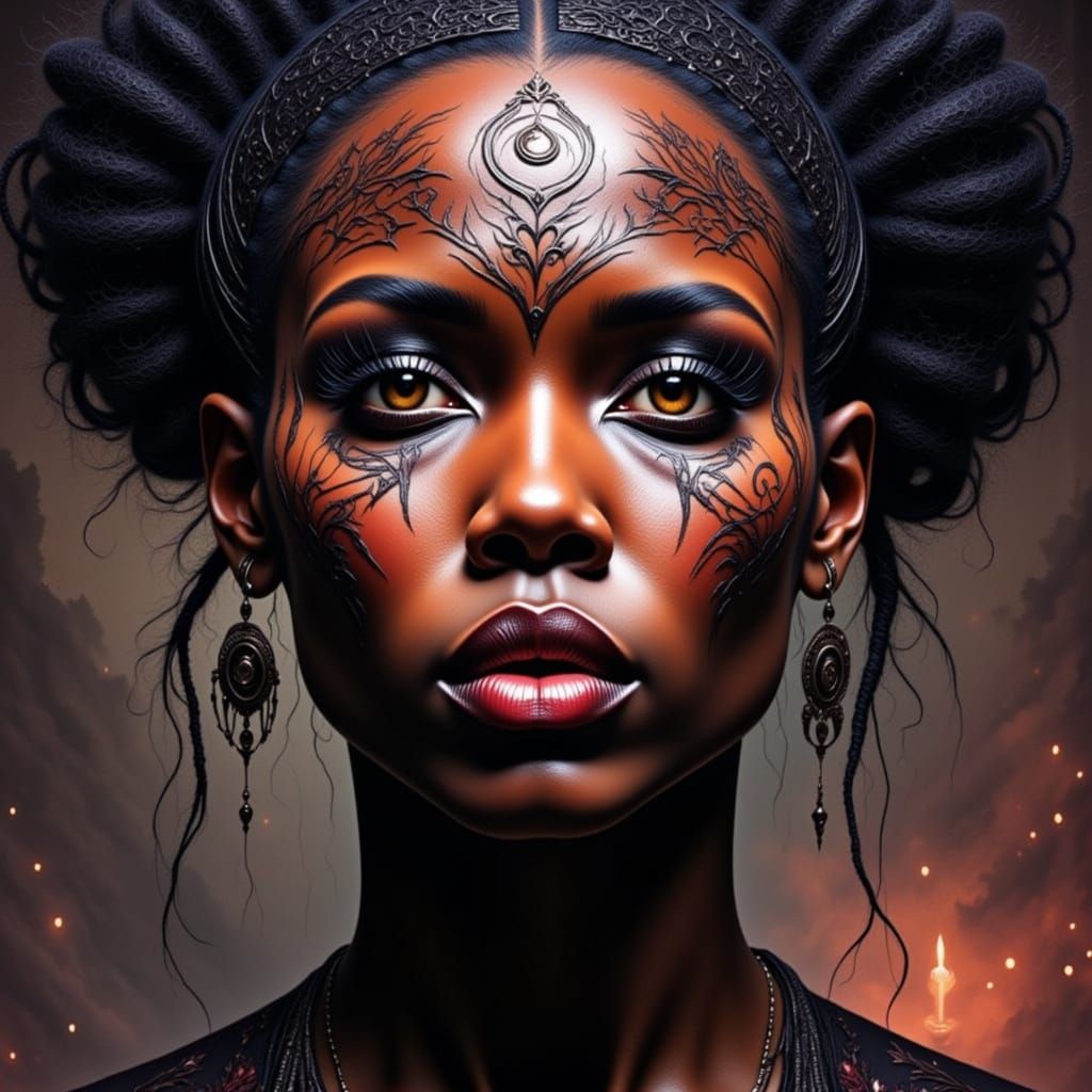 Detailed Closeup Portrait of a Face