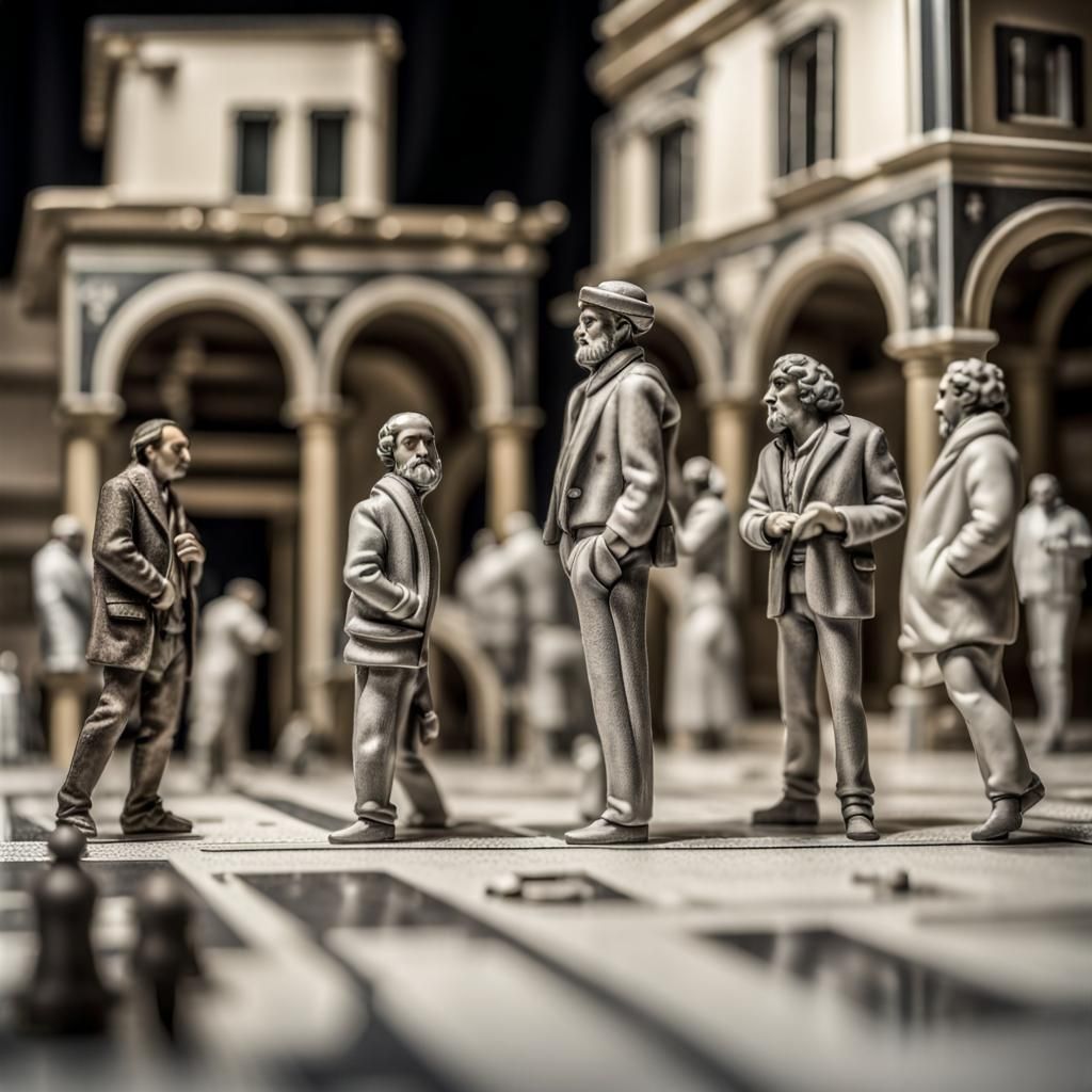 Fornasetti-Inspired Miniature Living Personbuildings