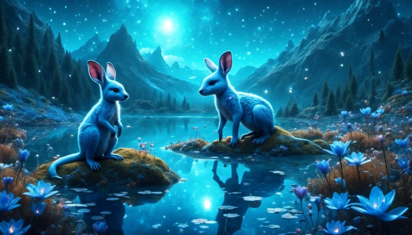 Blue Kangaroos