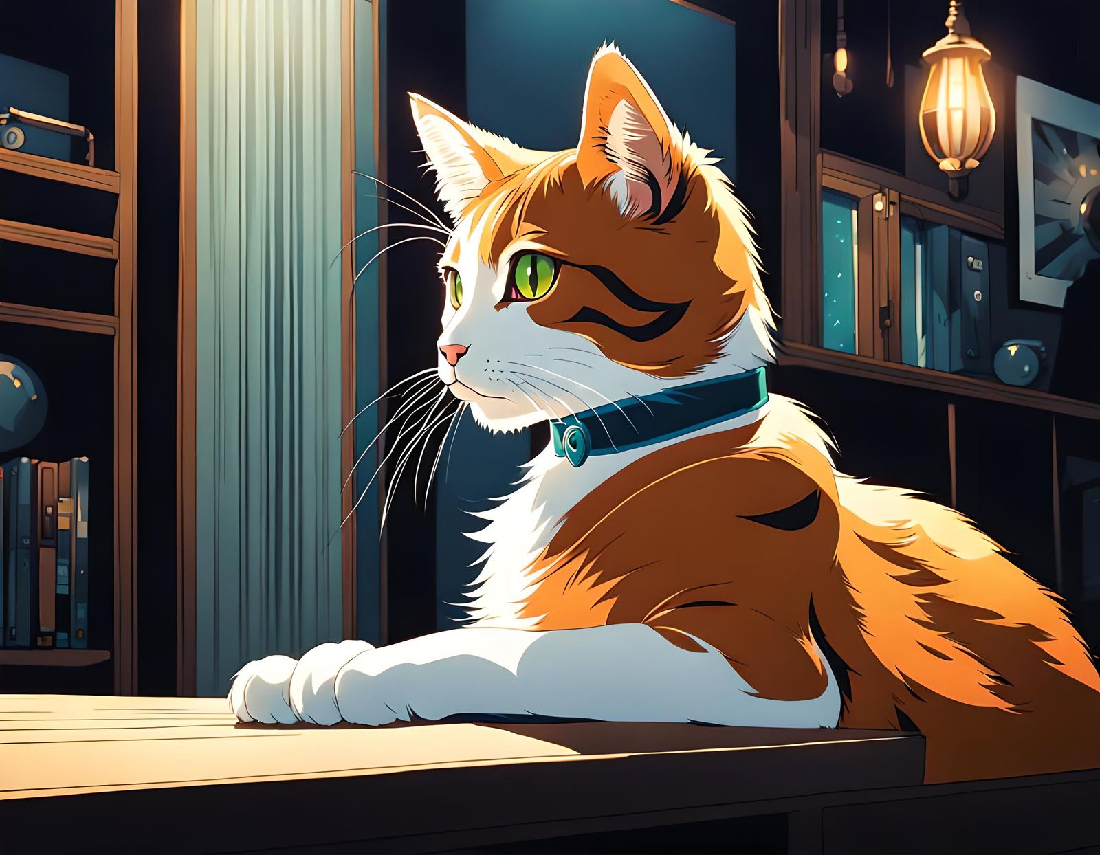 cat Masterpiece, Best Quality, flat, Manga Scan, Anime, cine...