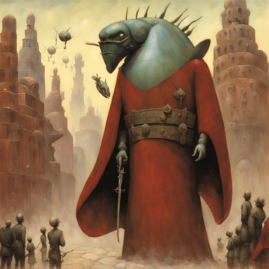 Surreal Lord of Chaos in a Dystopian World