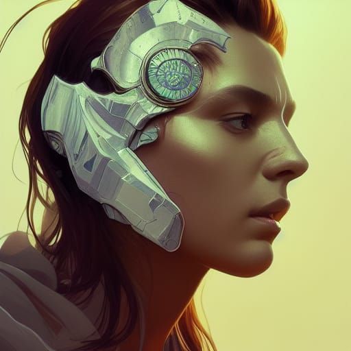 Hyperdetailed Portrait of a Futuristic Peacemaker Soldier