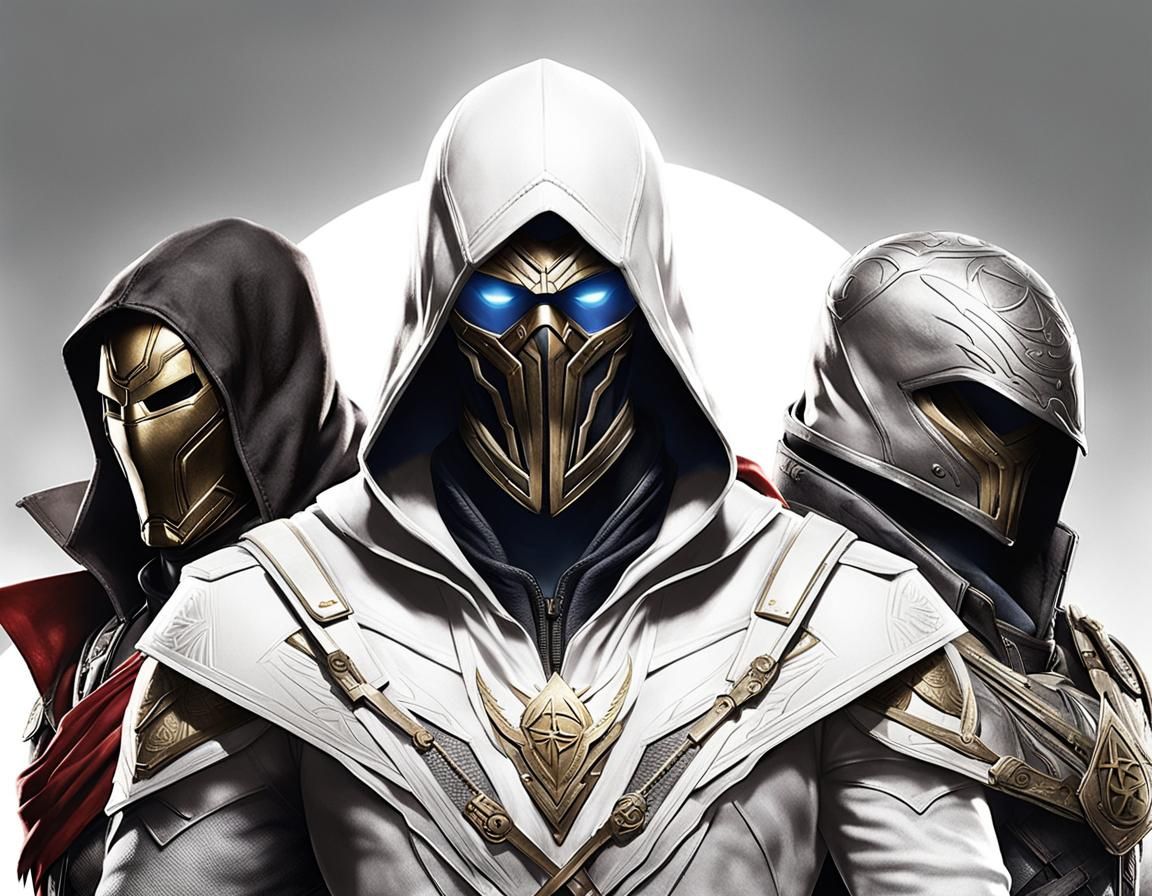 Superhero Assassin in White Robes