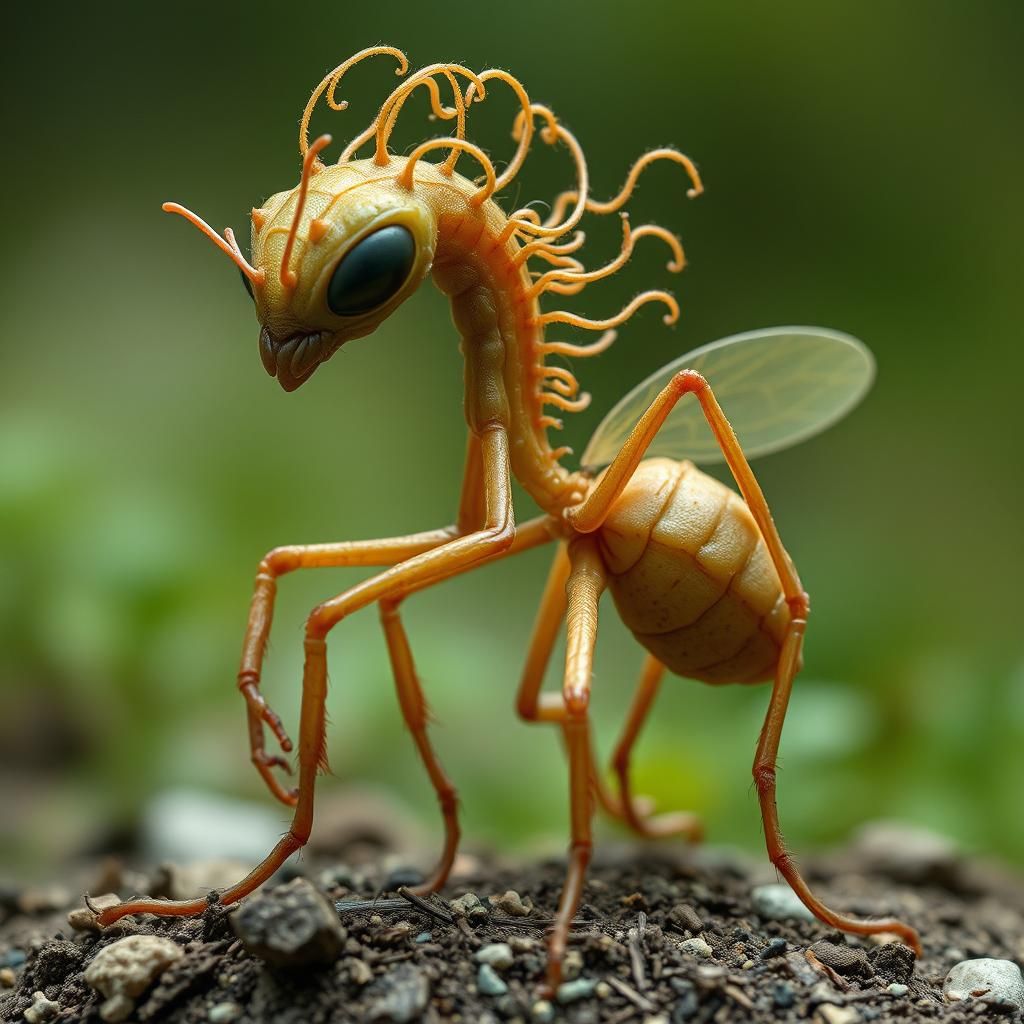 Strange Alien Plant Termite Hybrid Creature