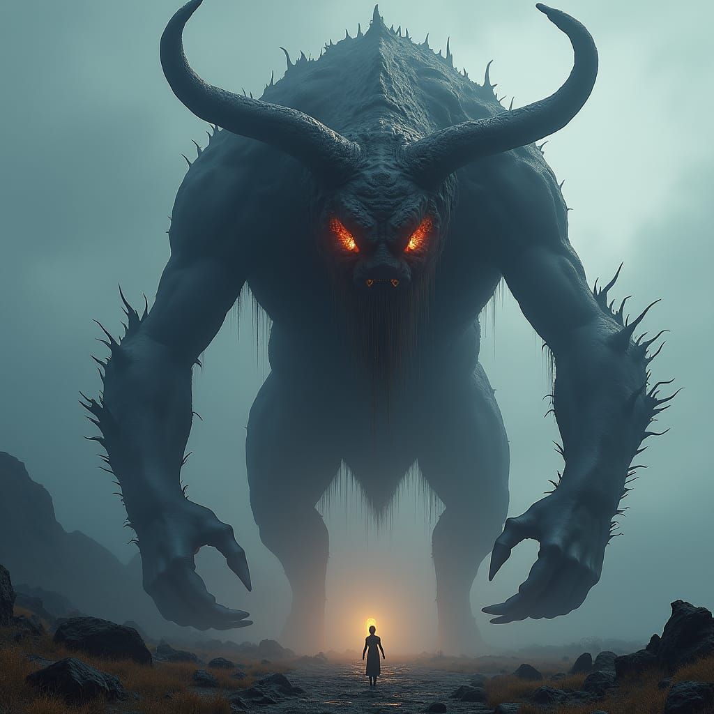 Depression as a Colossal Mist Monster