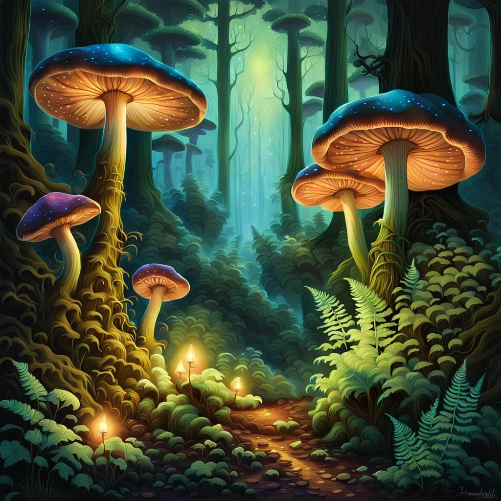 Psychedelic mushroom world.. ✨️🍄