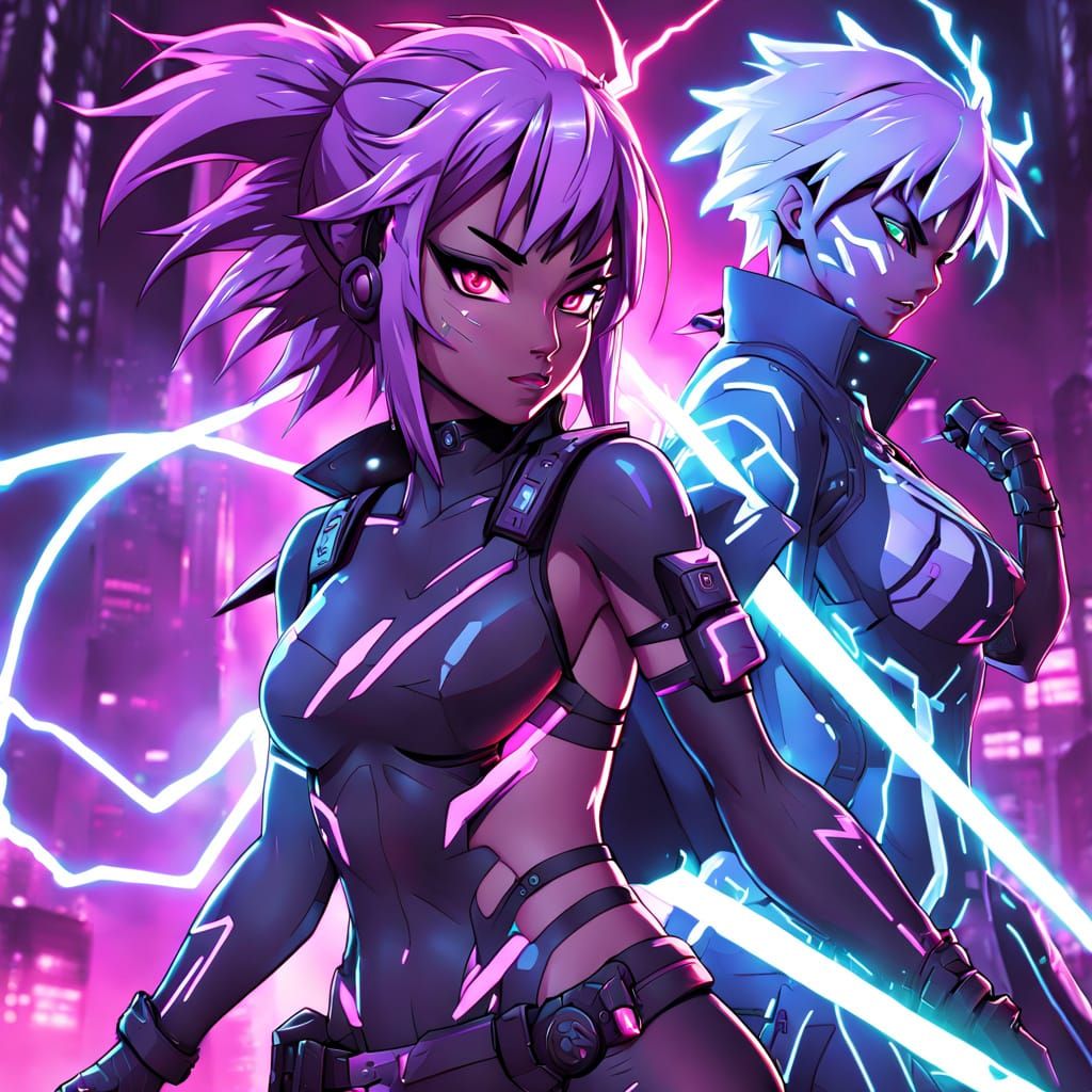 Cyberpunk Ninja Masterpiece in Deep Color