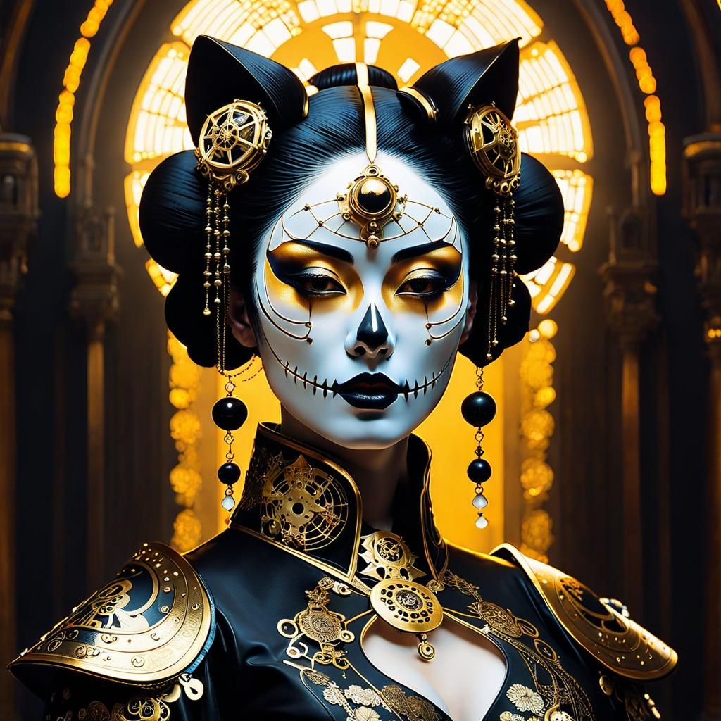 Steampunk Goth Geisha evolved