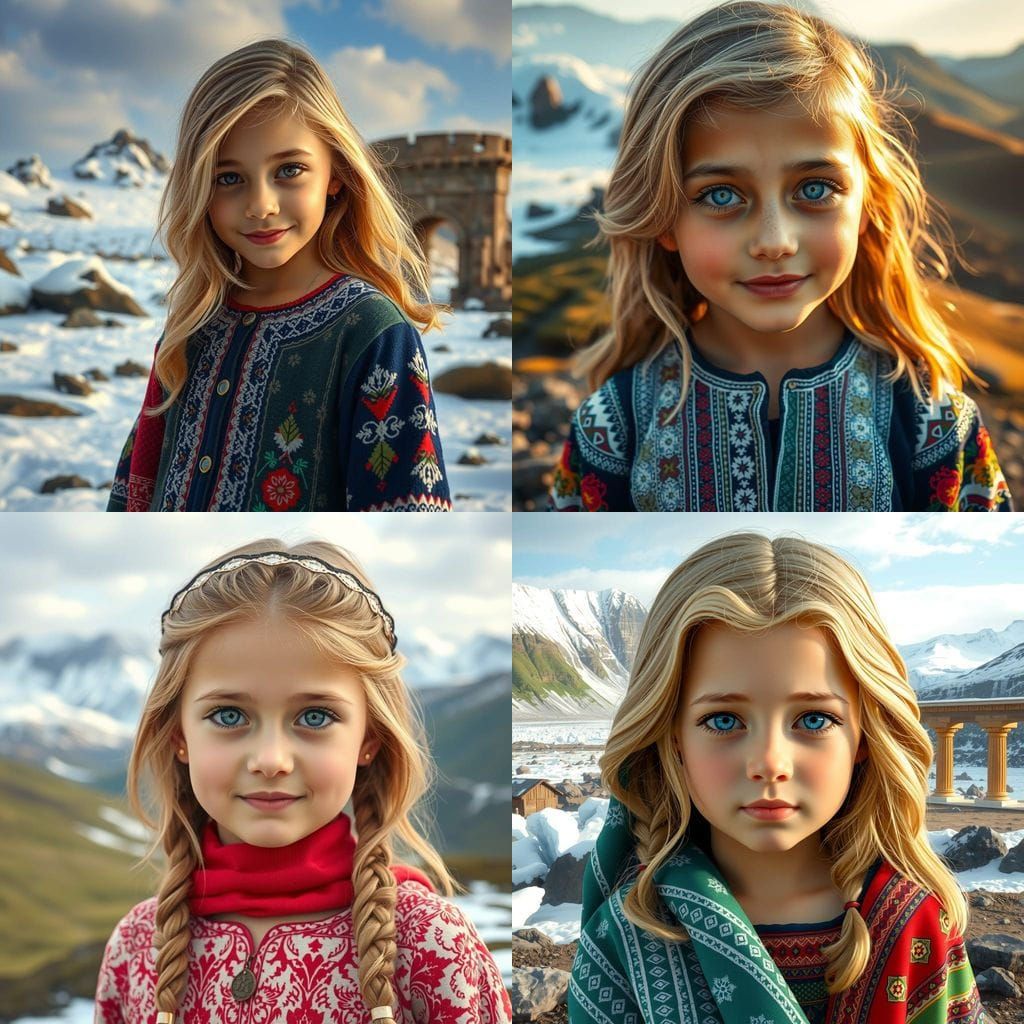 Ethereal Girl with Pakistani and Icelandic Heritage