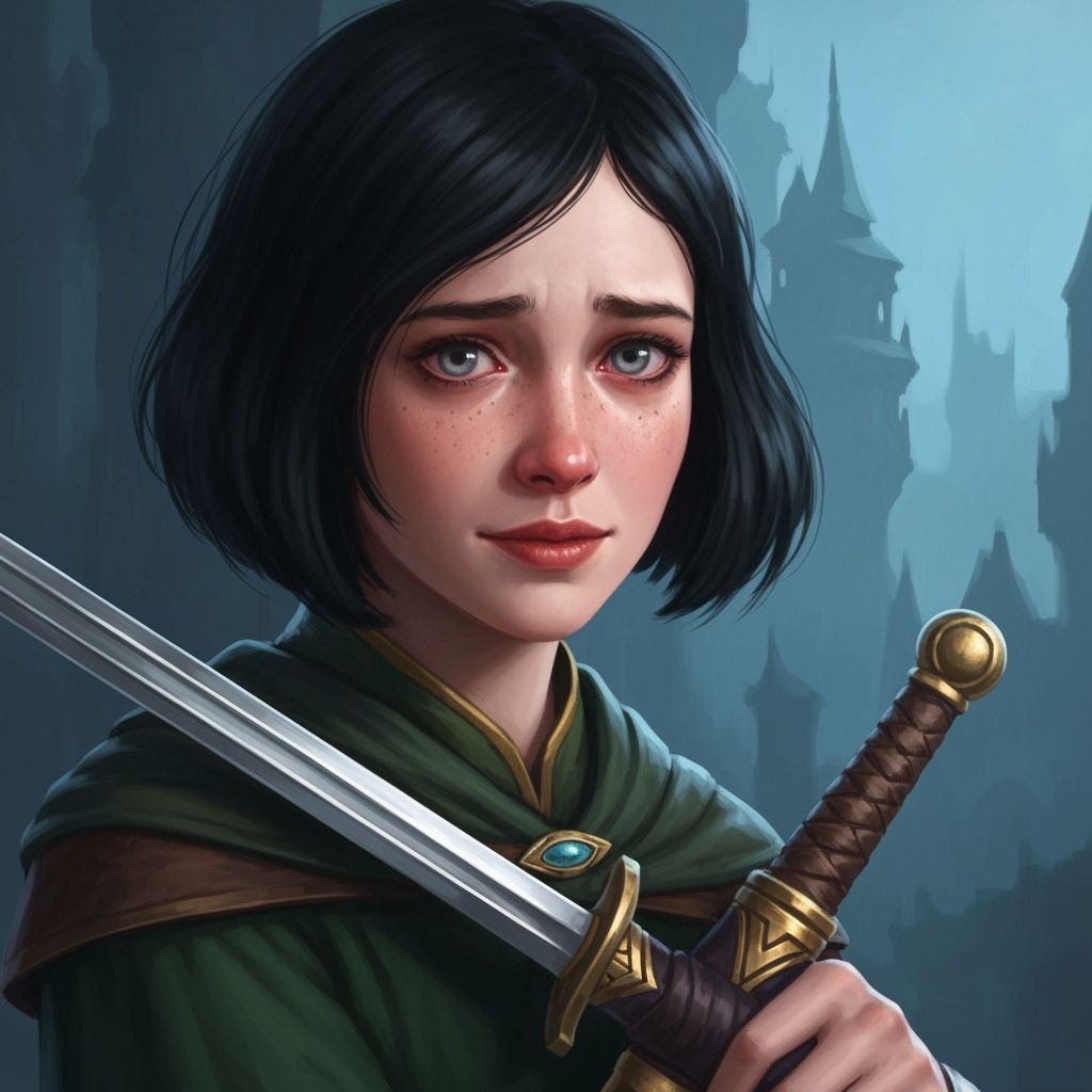 Fantasy Concept Art of Noblewoman with Sword