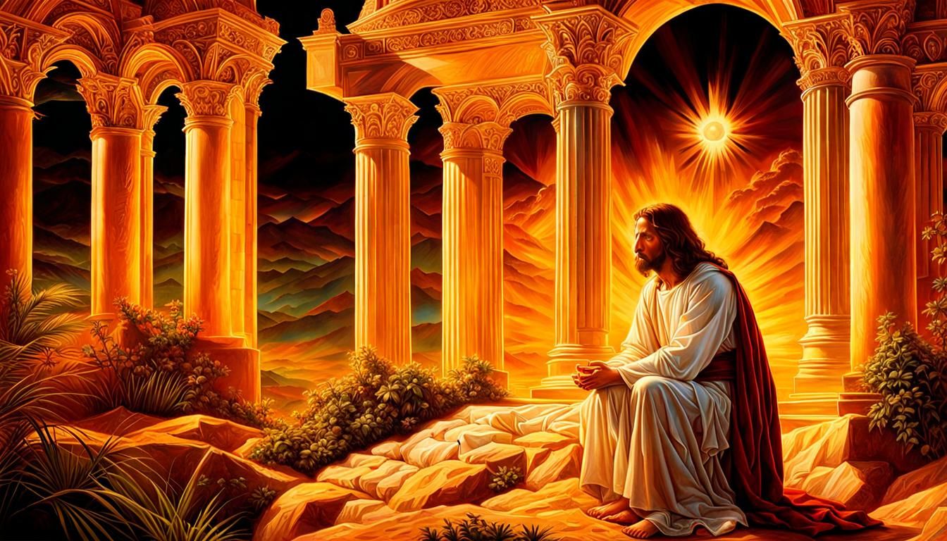 Jesus in Prayer: A Digital Matte Painting