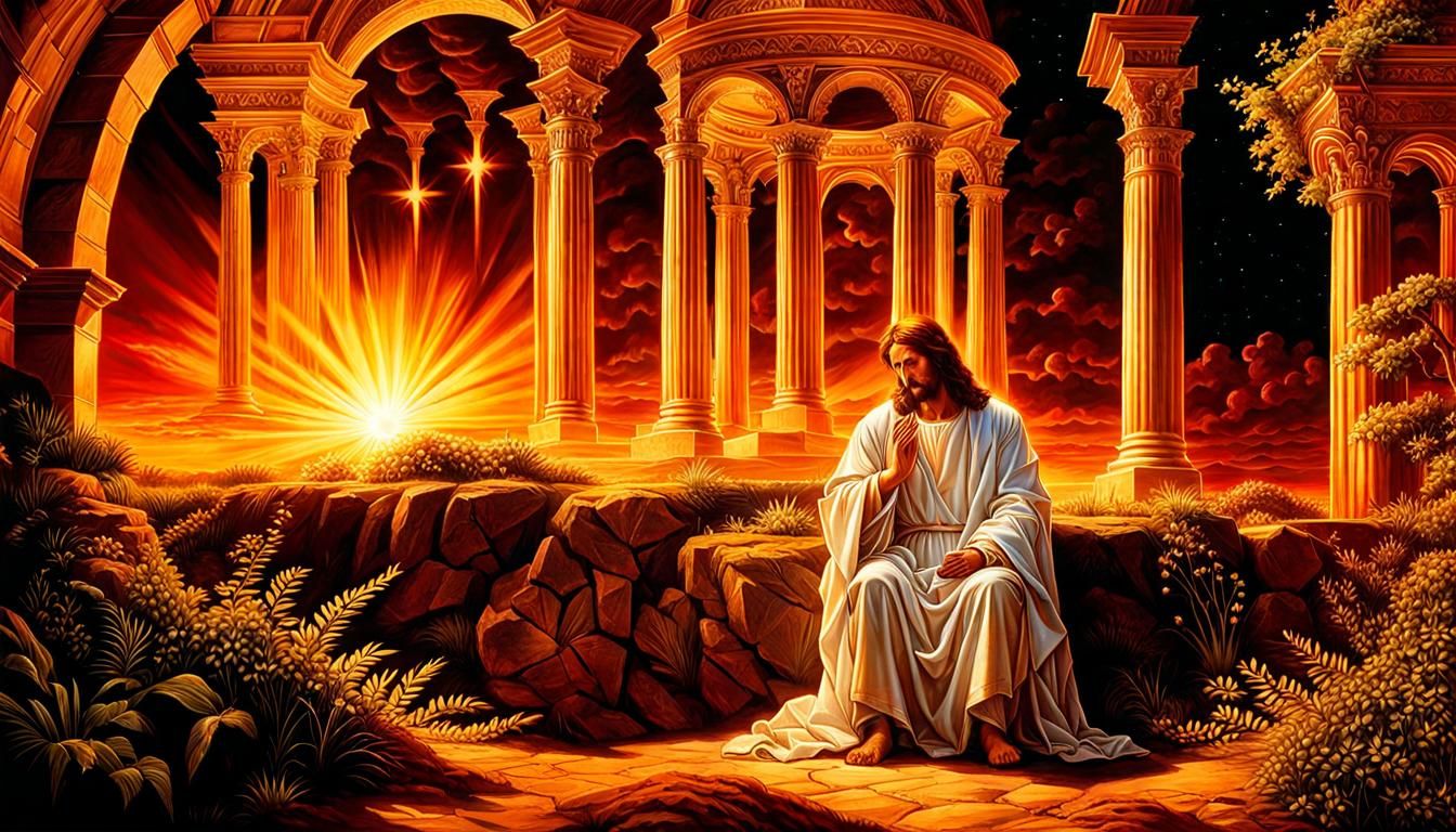 Jesus in Prayer: A Digital Matte Painting