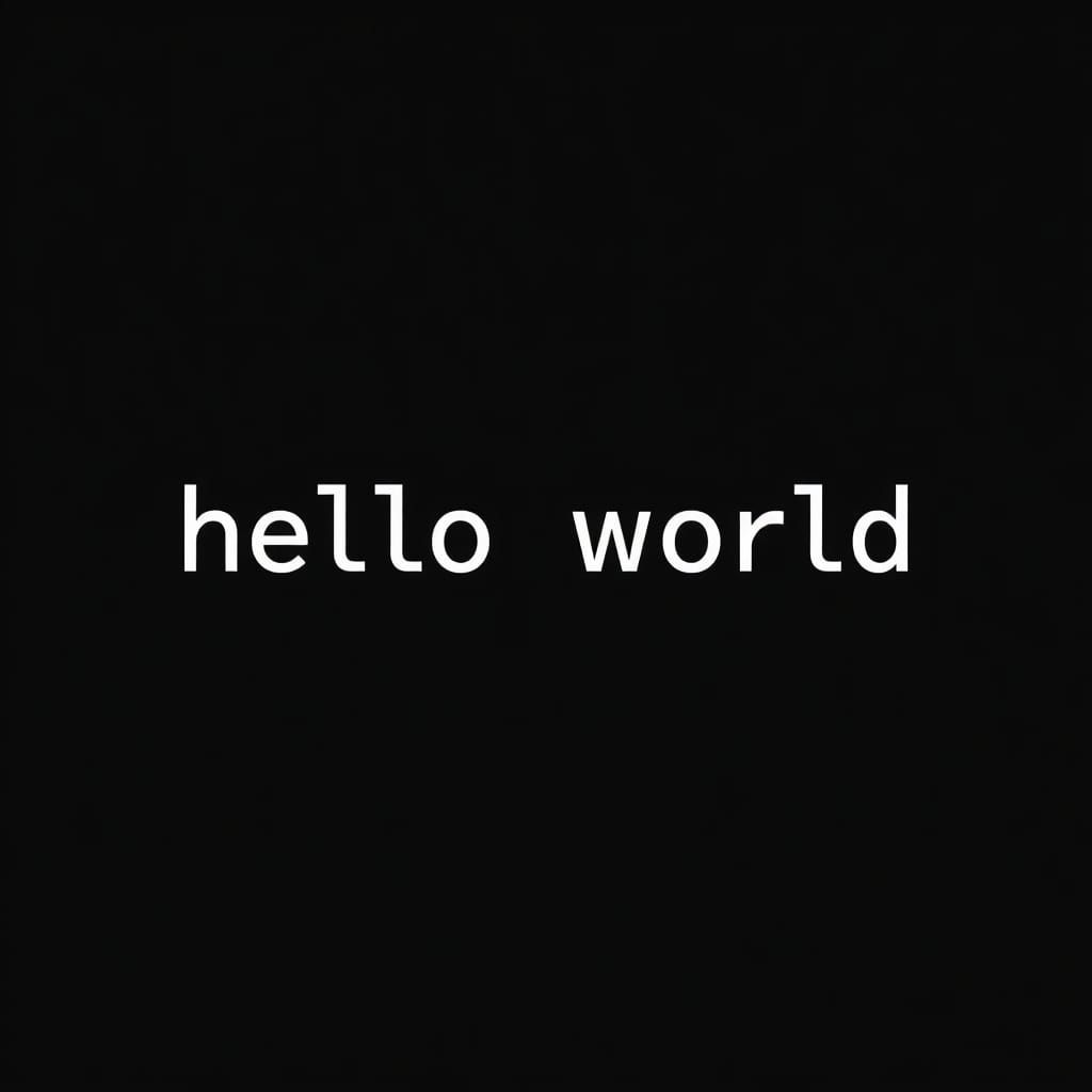 AI Interpretation of 'Hello World' Prompt