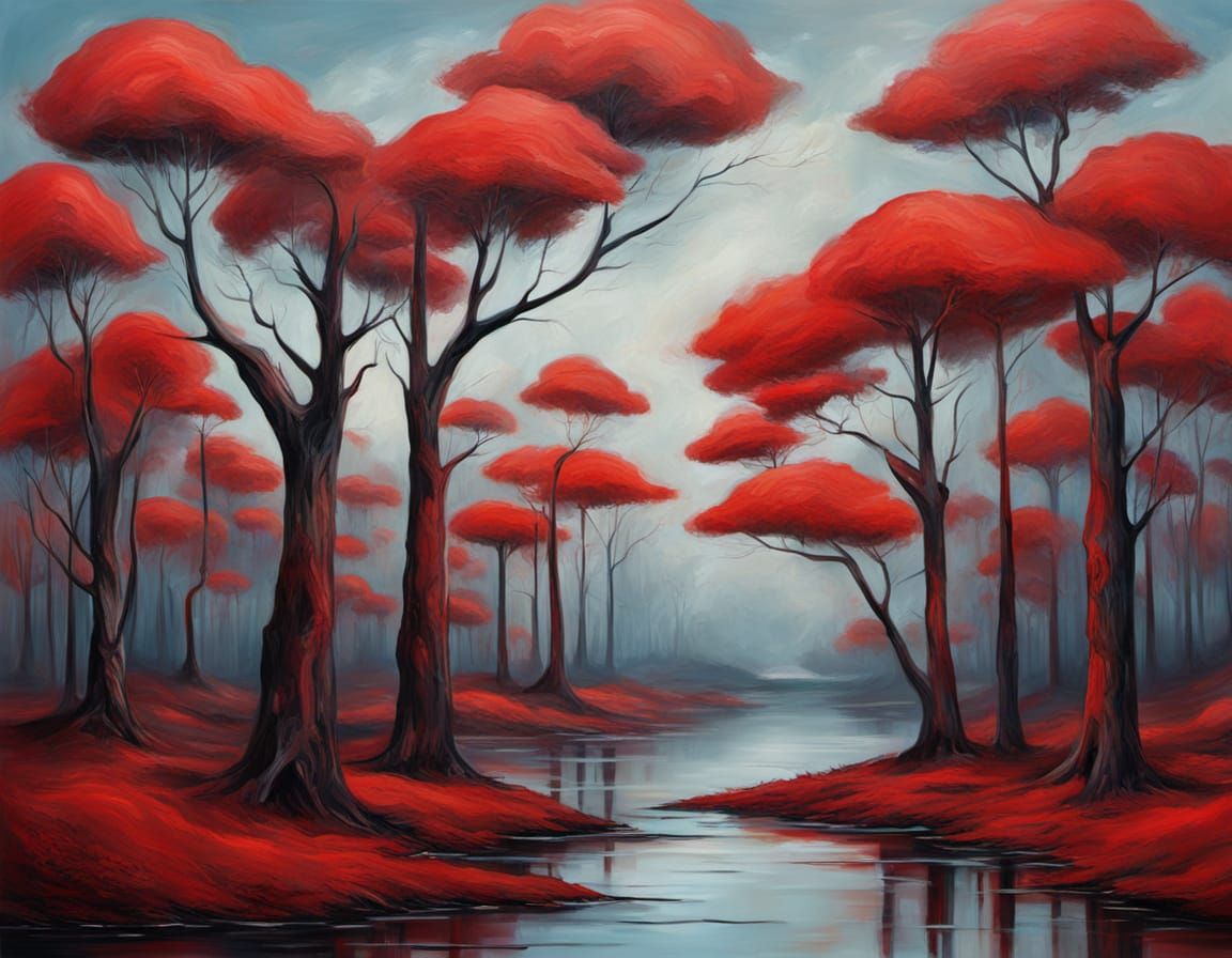 Abstract Surrealism Painting of a Noble Form