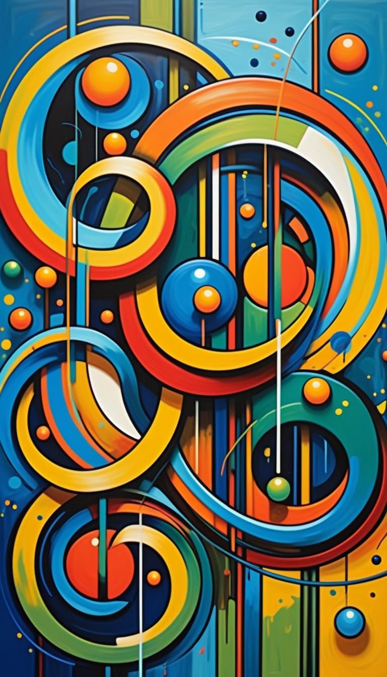 Abstract Expressionism: Chaotic Symphony in 8k