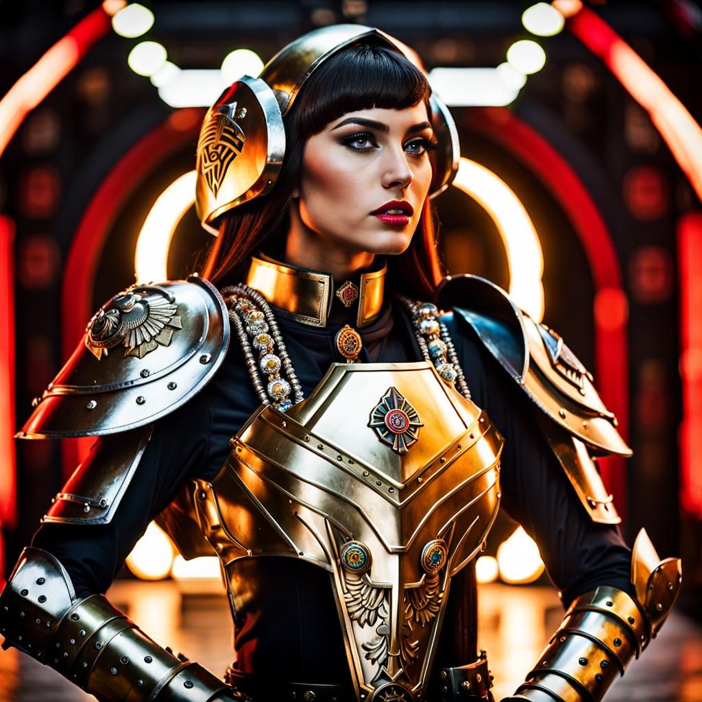 Warhammer 40k Space Marine: Aztec Knight Woman