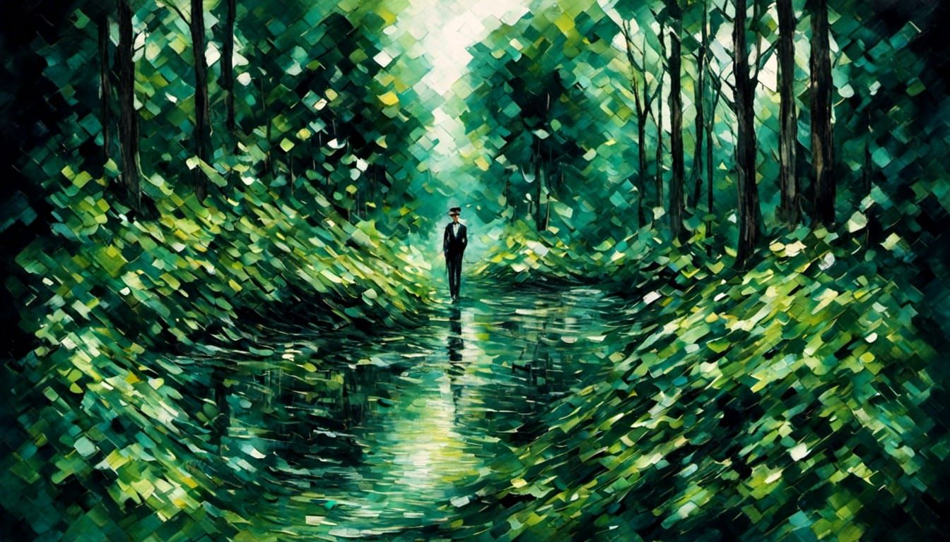 My lora:Edgy: Green walk