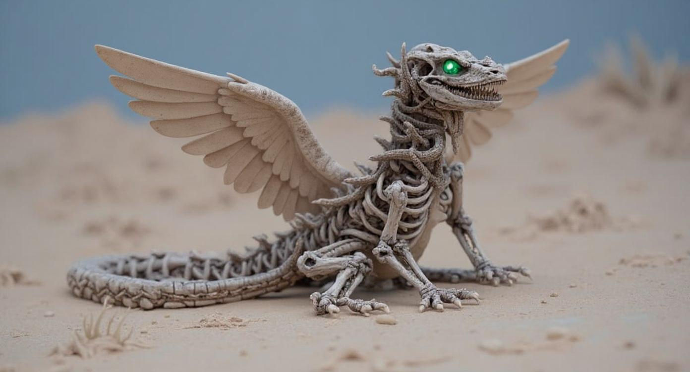 Boneweaver Dragon: Gothic Fantasy Art of Vaelthara