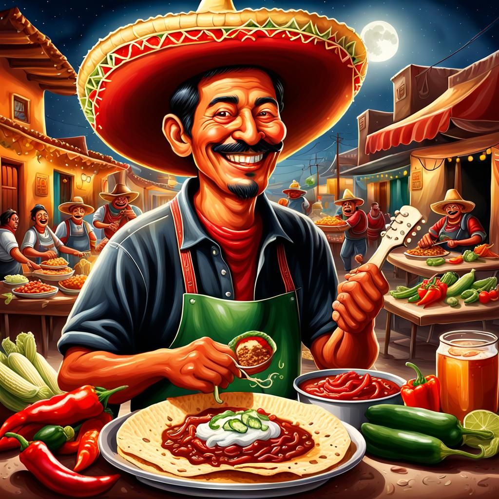 Mexican village festival