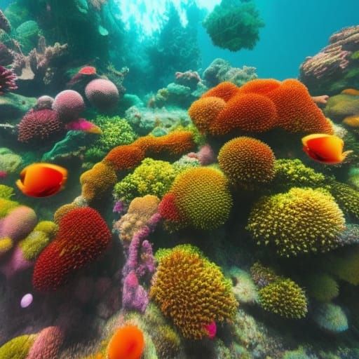 Underwater Army with Glowing Eyes: Hyperrealistic Digital Ar...