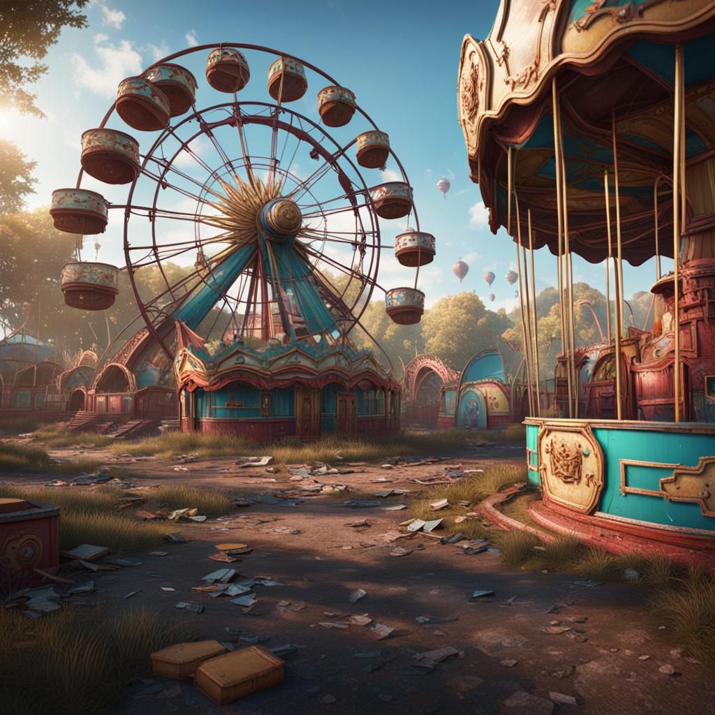 From Busy to Abandoned Fairground