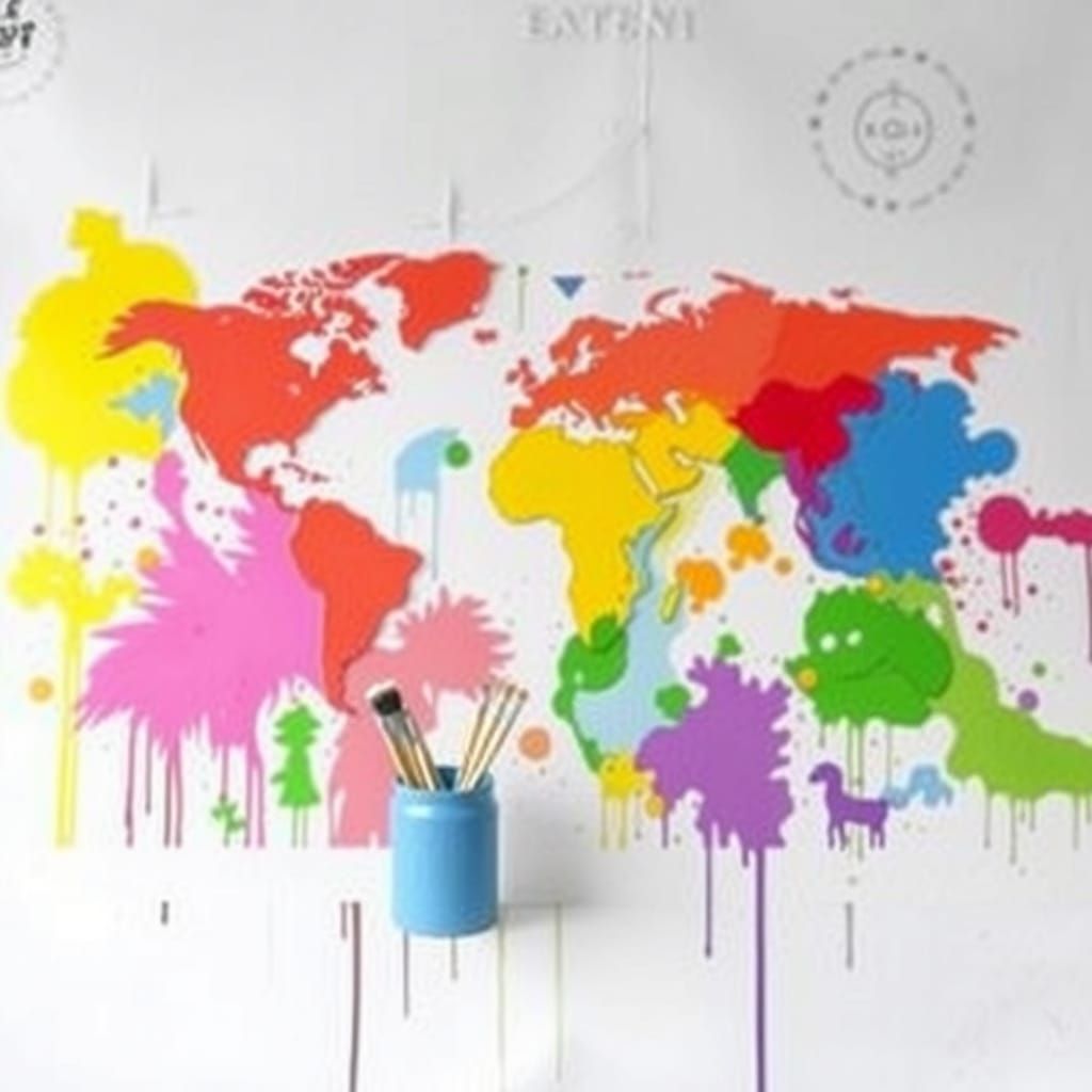 Vibrant World in Multicolored Splendor