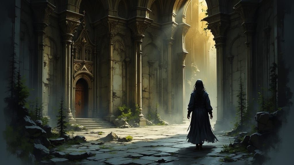 Epic Cinematic Digital Painting of the Chapel of Perils