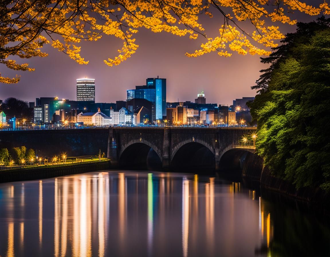 Limerick, Ireland Skyline View in Professional Photography