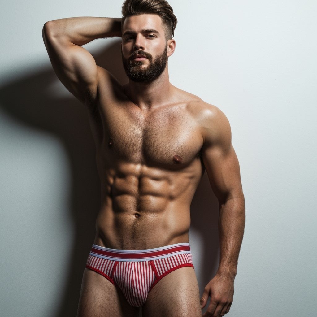 Athletic Man Poses Confidently in Striking Portrait