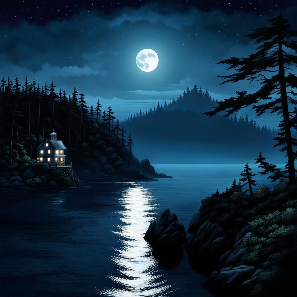 Under the glimmering moonlight