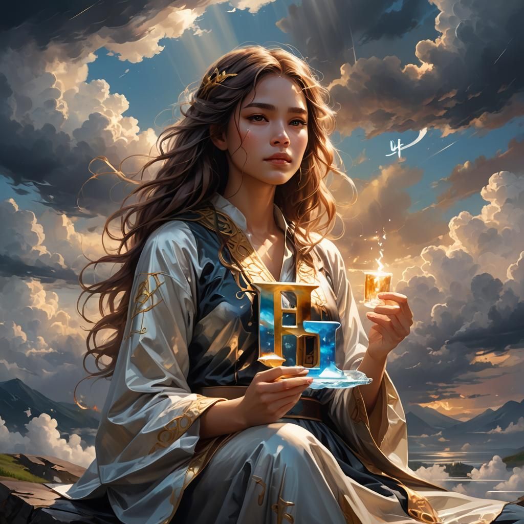 Girl with Glowing Gel in Fantasy Concept Art