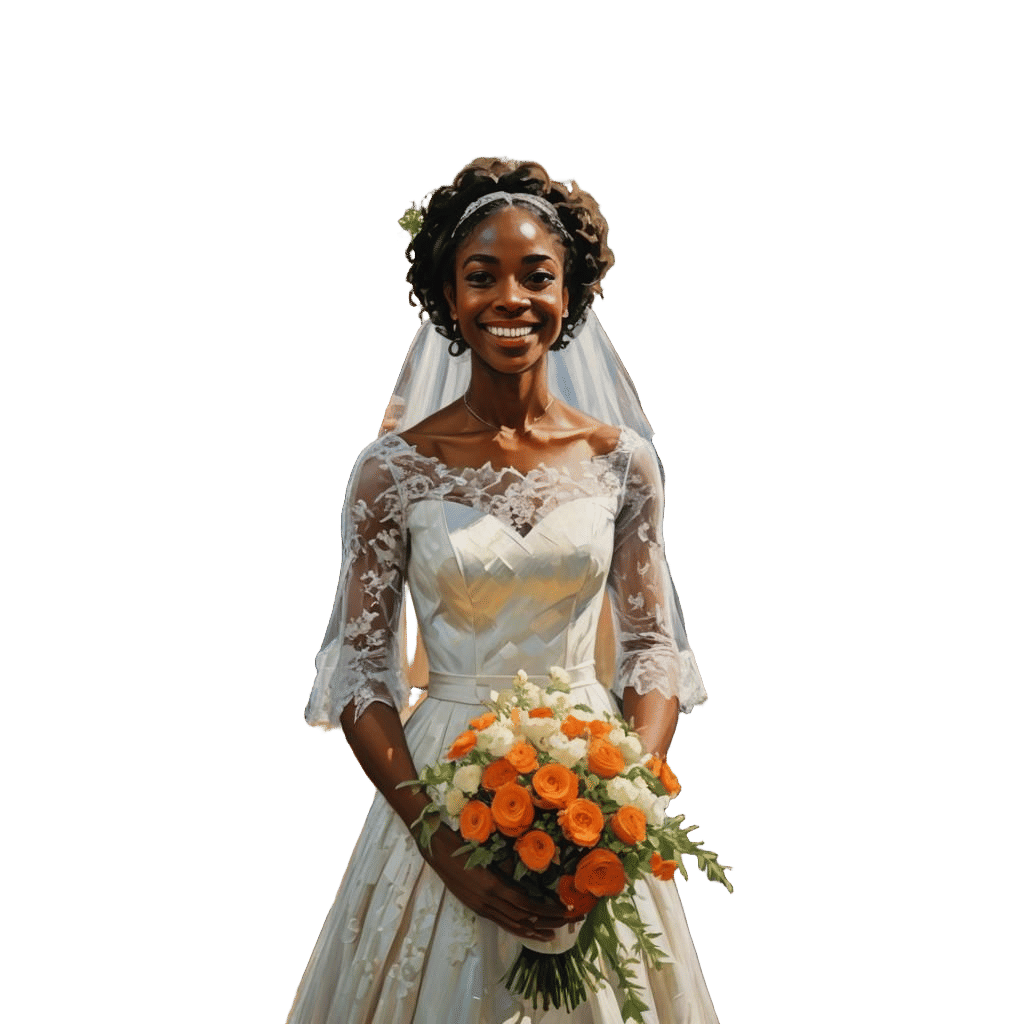 Monet Style Painting of Girl at Wedding