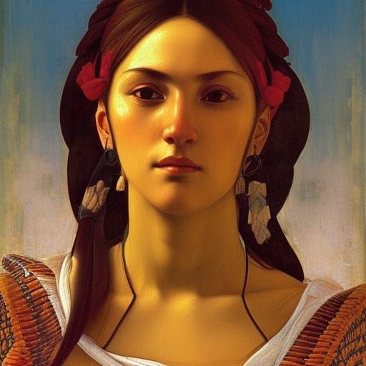 Renaissance Portrait of a Mexican Woman