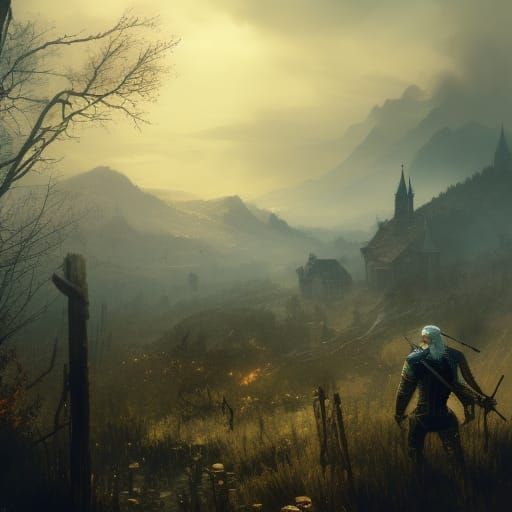 The Witcher: Dark Fantasy Concept Art in 8K