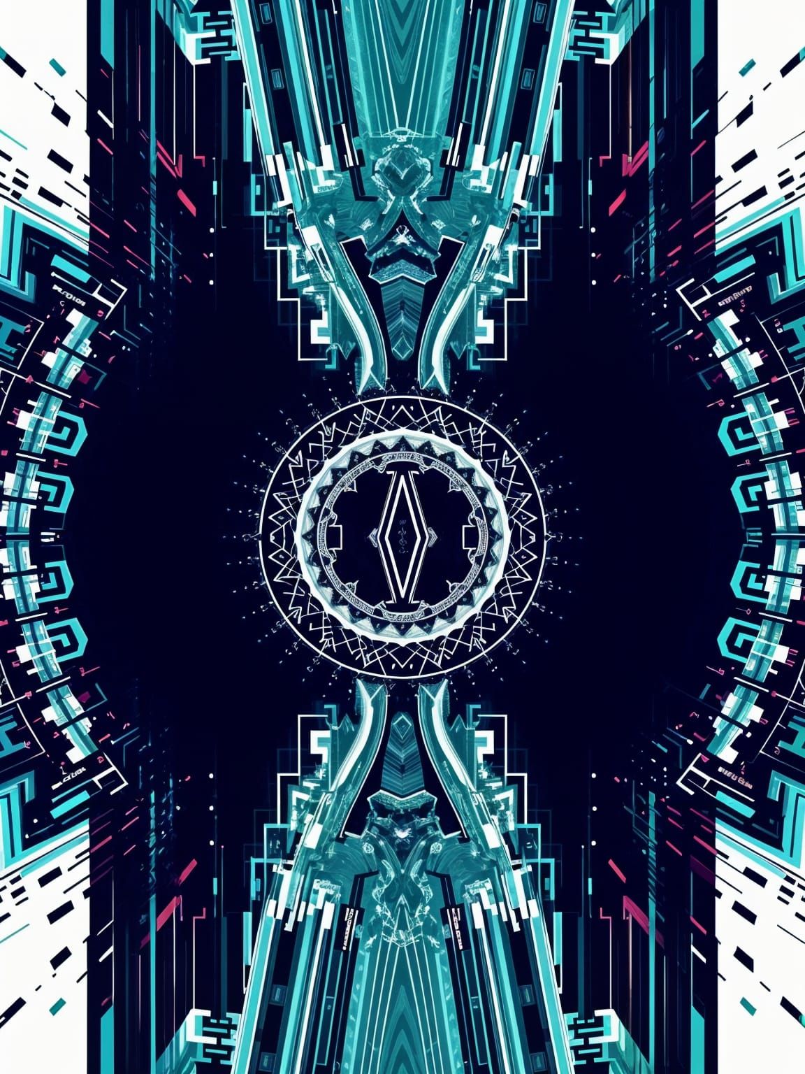 Abstract Eldritch Pattern with Corrupted Layers