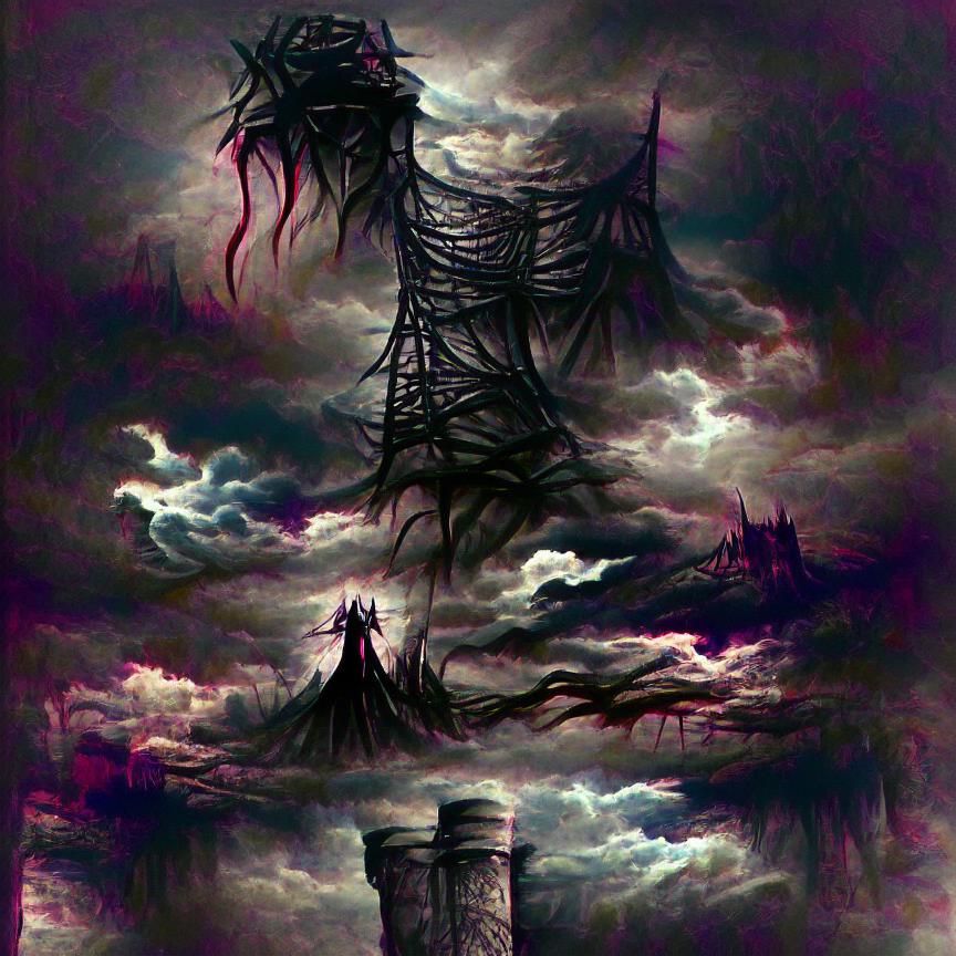 Tower of Endless Despair in Gustave Dore Style