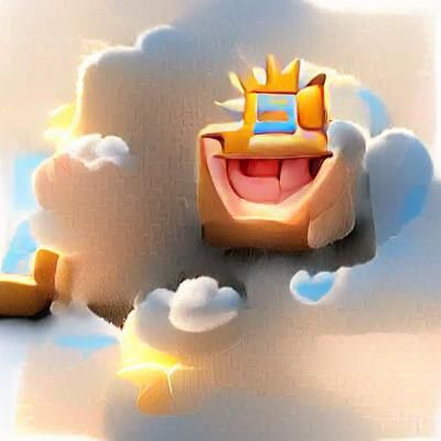Radiant Clash Royale King Laugh Emote