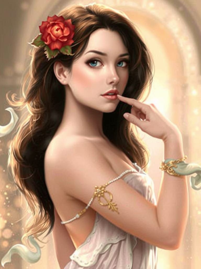 Goddess of Love in Ethereal Beauty