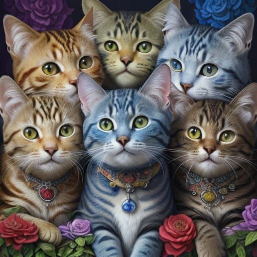 Practical cats, dramatical cats
Pragmatical cats, fanatical ...