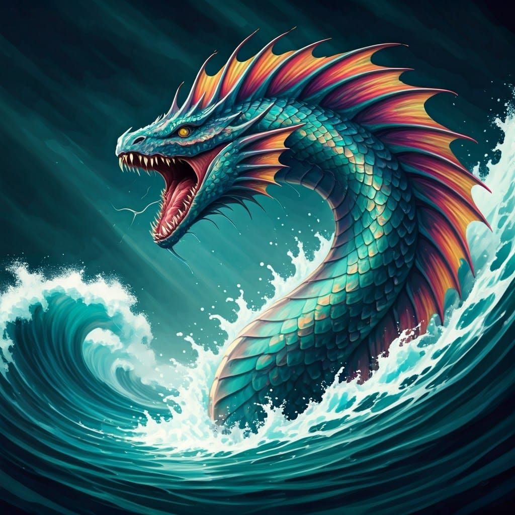 Angry Sea Serpent