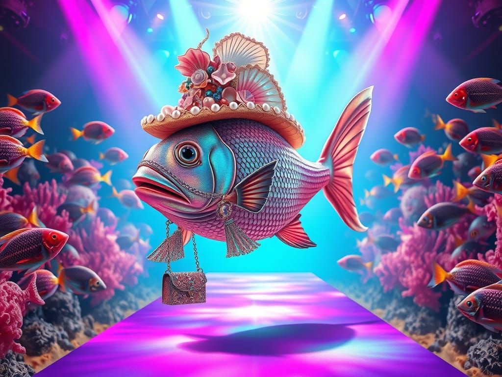 Ethereal Fish Goddess Struts Down Coral Catwalk